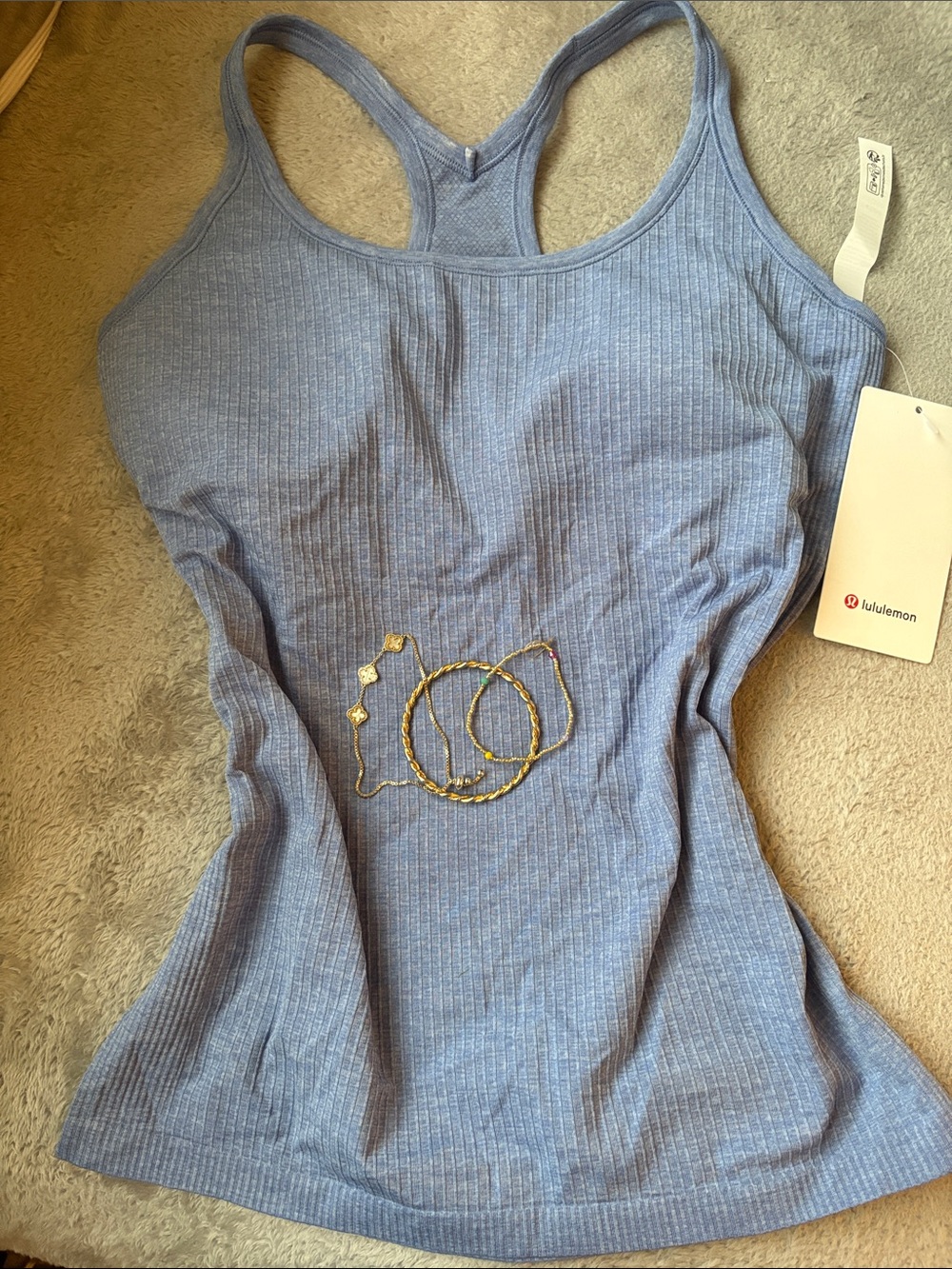 lululemon athletica Ribbed Racerback Tank - Periwinkle Blue